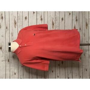 Brooks Brothers coral cotton short sleeve Performance Polo shirt Size Large